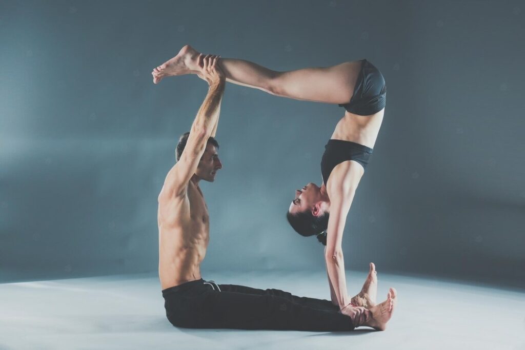 Staff Pose and Supported Handstand