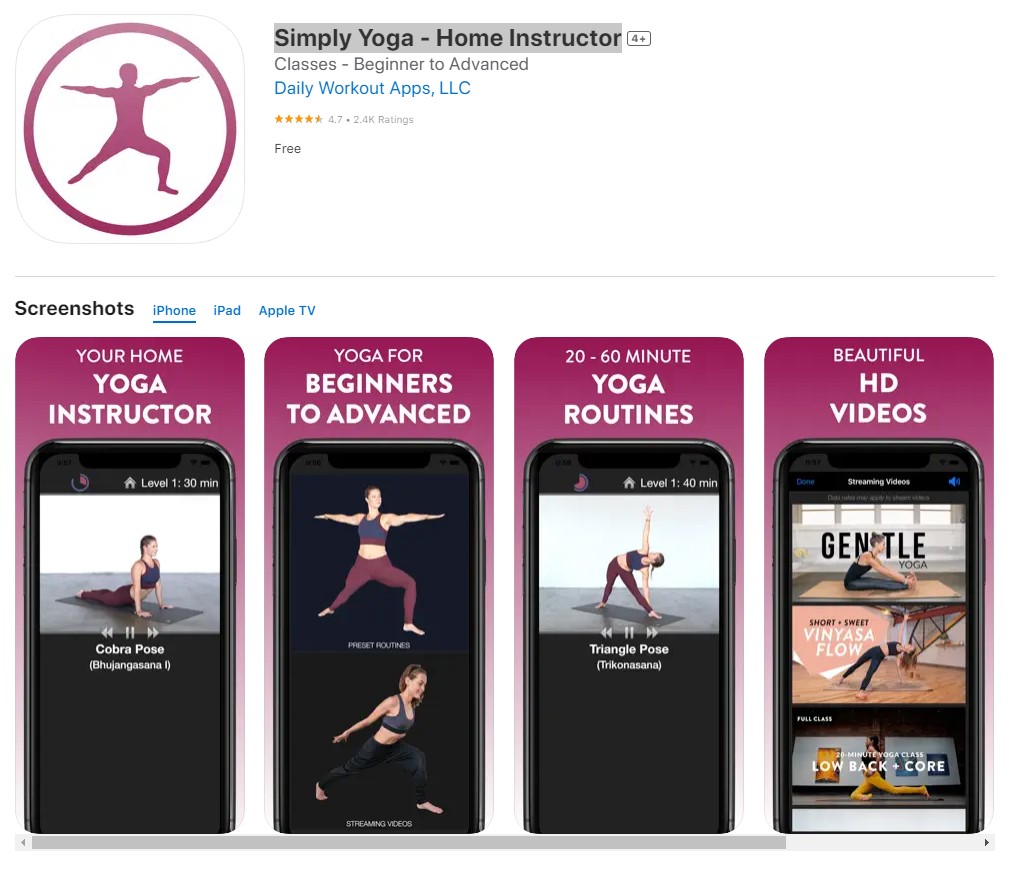best Free Yoga App